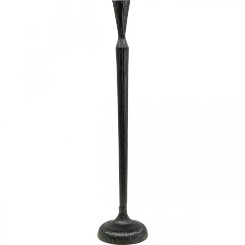 Candlestick Black Candlestick Metal Ø13cm H59cm