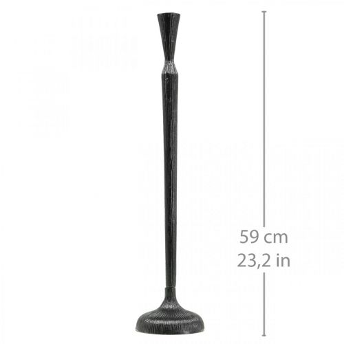 Product Candlestick Black Candlestick Metal Ø13cm H59cm