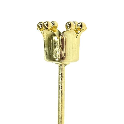 Floristik24 Candle Holder Crown Gold 4 Pcs