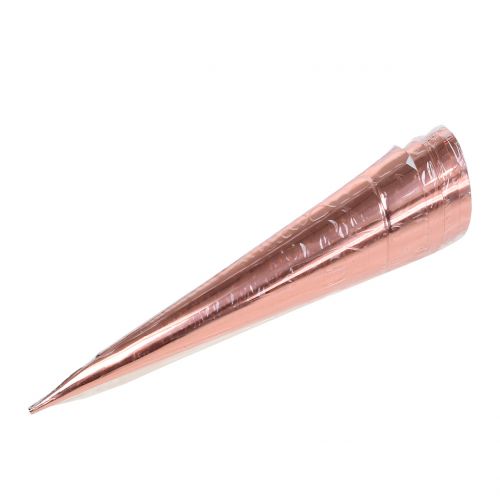 Floristik24 Candle holder copper Ø4.5cm H14cm 8pcs