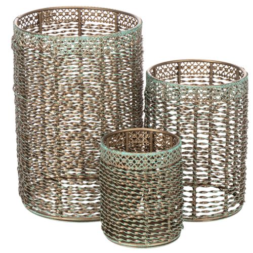 Candle holder metal tealight holder Ø8/10/13cm set of 3 buy online | Floristik24.co.uk