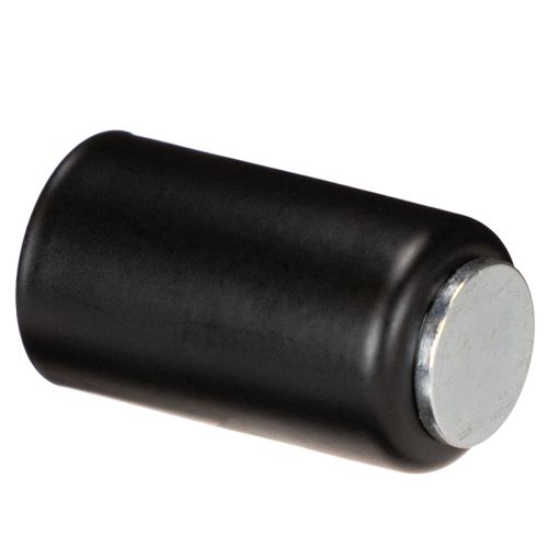Round magnetic candle holder, matte black, for 25mm taper candles, 4 pieces | Floristik24.co.uk