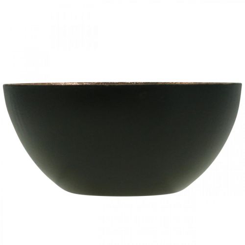 Floristik24 Candlestick black, bronze candle decoration Ø7.5cm H3.5cm