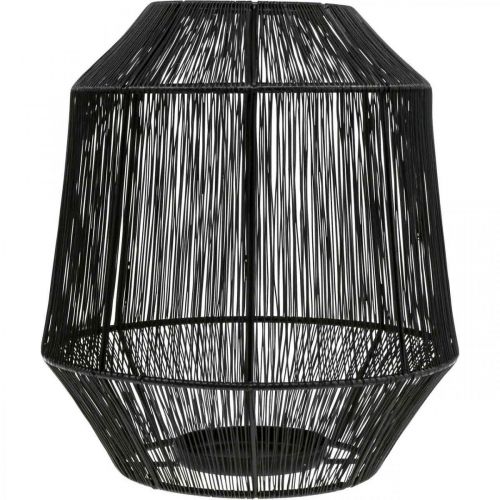 Product Candlestick Black Deco Lantern Wire Basket Ø24cm H28cm