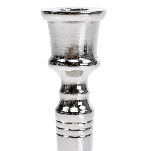 Floristik24 Candlestick Silver Ø2cm H12cm 1pc