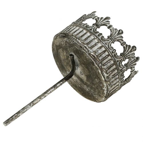 Product Candle holder silver antique Ø7cm H12cm 1 pc