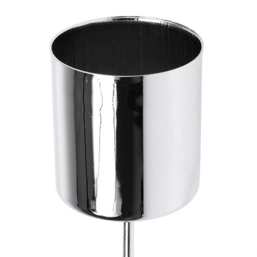 Product Candle holder silver for taper candles Ø3.5cm 4 pcs