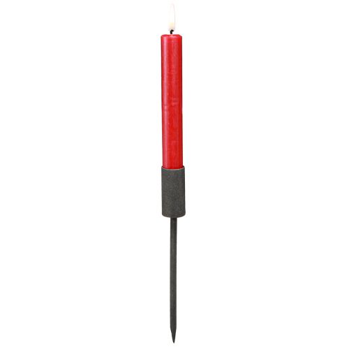 Product Candle Holder Taper Candles Metal Anthracite Vintage Ø23mm 4pcs