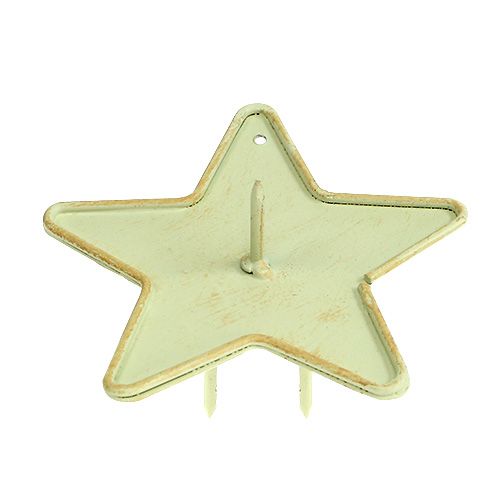 Floristik24 Candle holder star to stick 9cm cream