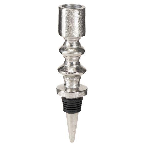 Product Candle holder for bottles Bottle candle holder silver 15cm