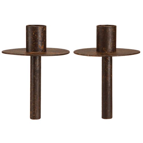 Product Candle holder for bottles rust look Ø8.5cm H12cm 2pcs