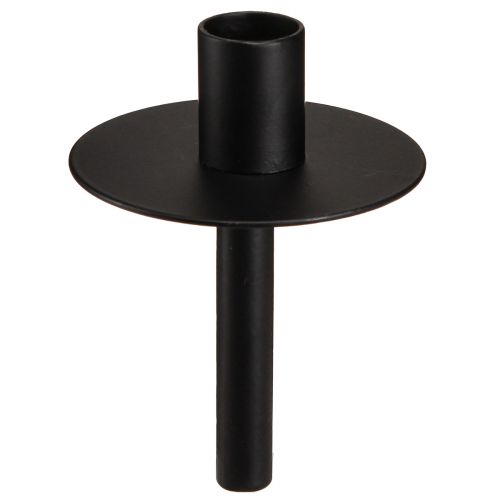 Floristik24 Candle holder for bottles black metal H12cm 2pcs