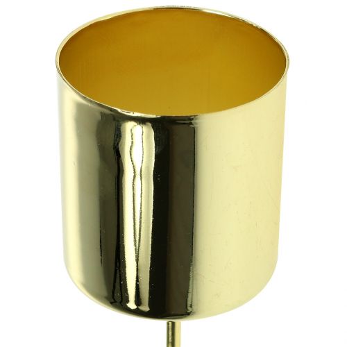 Product Candle holder for taper candles gold Ø3.5cm H4cm 4 pcs