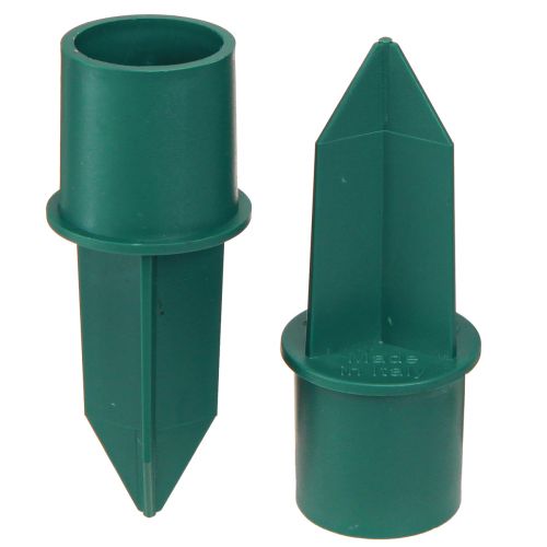Floristik24 Candle holder for taper candles green plastic Ø2.2cm 5 pcs