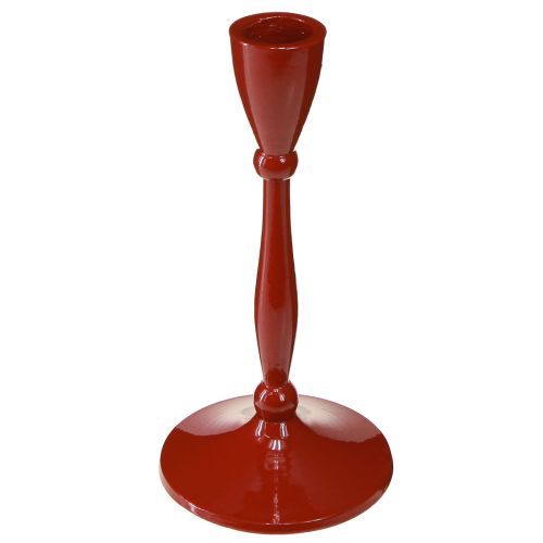 Candle holder for taper candles Taper candle holder Red H17cm