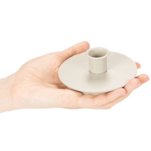 Round Cream Candle Holders for Taper Candles 10cm Set of 2  

```html
<h2>Round Cream Candle Holders for Taper Candles</h2>

<p>
This set of two round candle holders is designed to hold taper candles with a diameter of up to 21mm. Made from sturdy metal a | Floristik24.co.uk