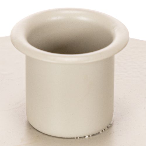 Round Cream Candle Holders for Taper Candles 10cm Set of 2  

```html
<h2>Round Cream Candle Holders for Taper Candles</h2>

<p>
This set of two round candle holders is designed to hold taper candles with a diameter of up to 21mm. Made from sturdy metal a | Floristik24.co.uk