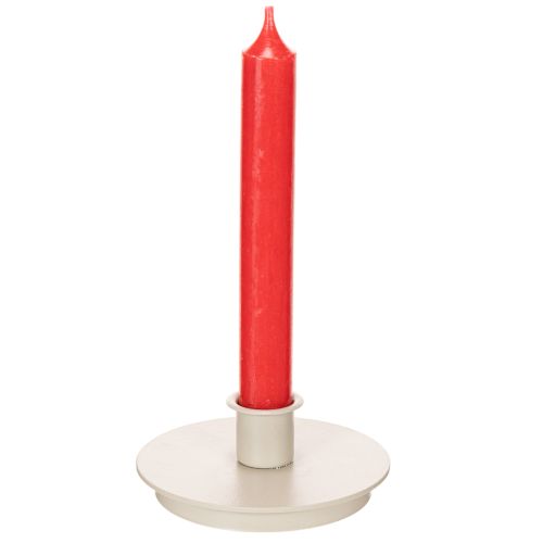 Round Cream Candle Holders for Taper Candles 10cm Set of 2  

```html
<h2>Round Cream Candle Holders for Taper Candles</h2>

<p>
This set of two round candle holders is designed to hold taper candles with a diameter of up to 21mm. Made from sturdy metal a | Floristik24.co.uk