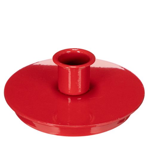 **Red Metal Candle Holders for Taper Candles, 10cm, Set of 2**

```html
<h2>Compact Red Metal Candle Holders for Taper Candles</h2>

<p>
This set of two red metal candle holders is a stylish and functional addition to your home decor. Designed to hold tap buy online | Floristik24.co.uk