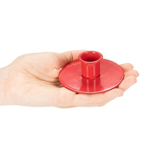 **Small Red Metal Candle Holders for Taper Candles Set of 3**

```html
<h2>Small Red Metal Candle Holders for Taper Candles</h2>

<p>
Add a vibrant touch to your home with this set of three small red metal candle holders. Designed for taper candles with a | Floristik24.co.uk