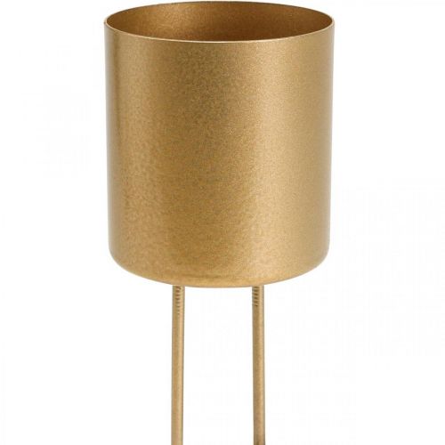Product Candle holder for sticking gold tealight holder metal Ø5cm 4 pcs