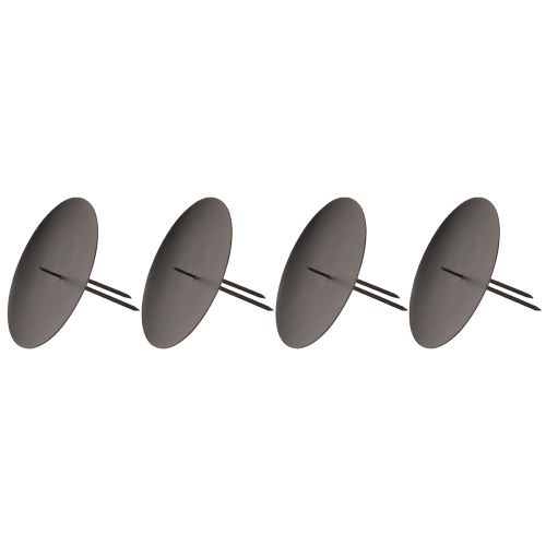 Product Candle holder for sticking metal black Ø9cm 4 pcs