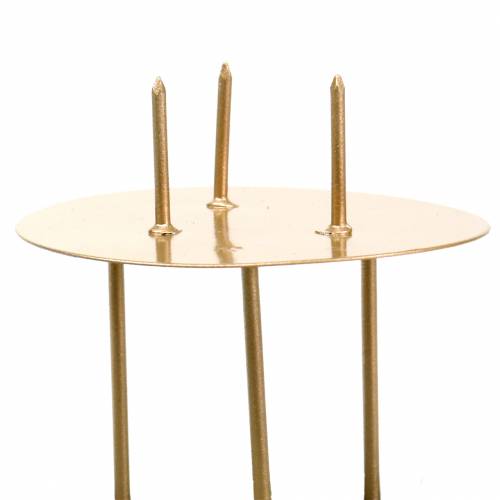Candle holder for sticking gold Ø6.5cm 12 pcs