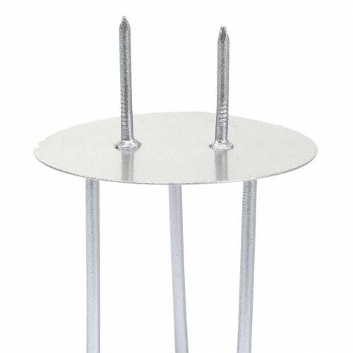 Product Candle holder to stick silver Ø4.5cm 12pcs