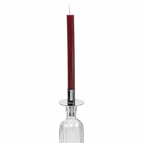 Floristik24 Candle holder for bottles silver Ø7.5cm H8cm