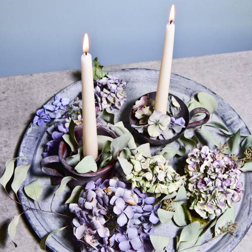 Floristik24 Candlestick mug antique look Ø9cm H8cm