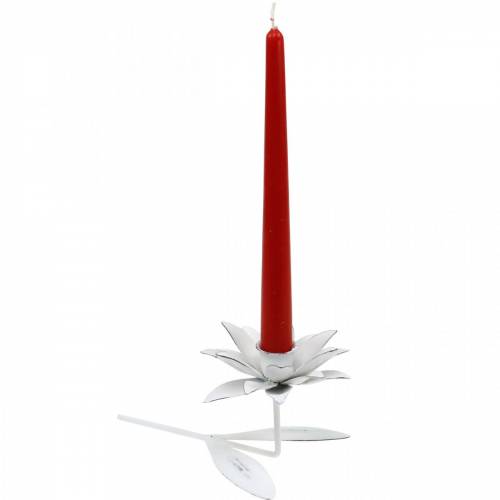 Floristik24 Wedding decoration, candle holder blossom, spring, candle decoration, metal candlestick