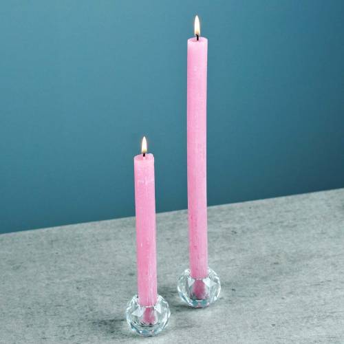 Floristik24 Candle holder diamond clear Ø5cm table decoration