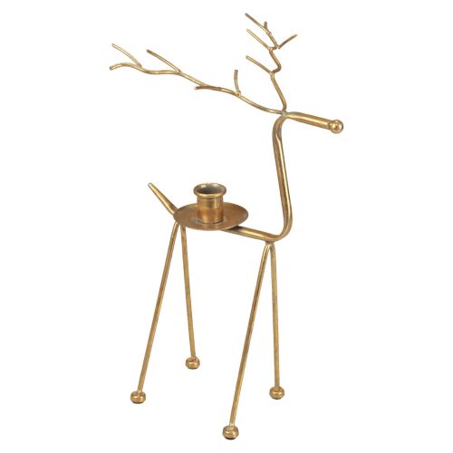 Floristik24 Candle holder metal deer decorative candlestick H38.5cm