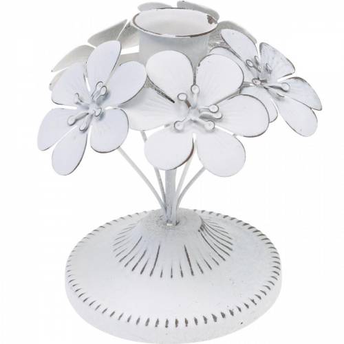 Floristik24 Spring decorations, metal candlesticks with flowers, wedding decorations, candle holders, table decorations