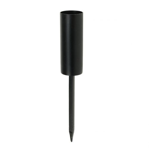 Floristik24 Candle holder black for stick candles 15cm 4pcs