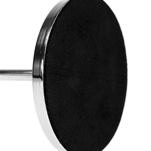 Floristik24 Candlestick for pointed candle silver 30cm