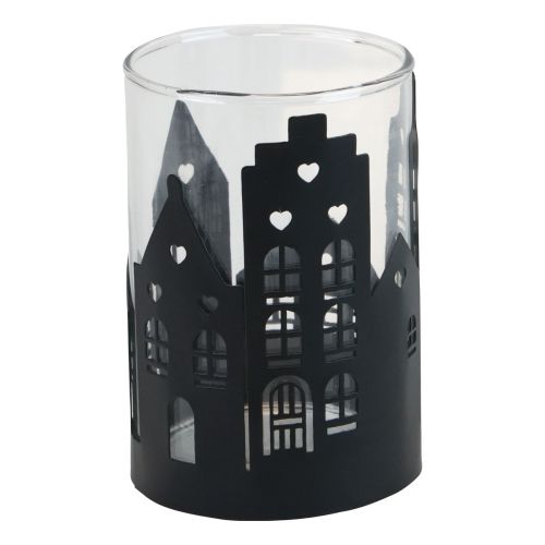 Floristik24 Candle holder city silhouette, lantern Christmas Ø8cm H12cm