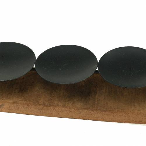 Floristik24 Candle holder teak wood natural 60cm