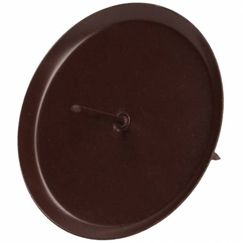 Floristik24 Candle Holder Brown Ø6cm 4 pcs