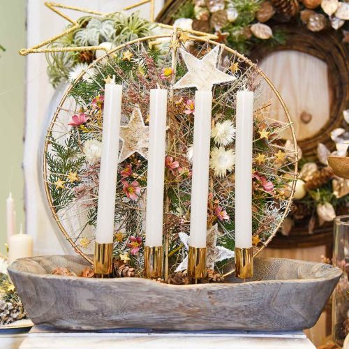 Product Candle holder gold for taper candles Ø2.2cm 4 pcs