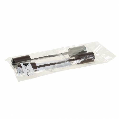 Product Candle holder for taper candles brown Ø2.3cm H14cm 4 pcs