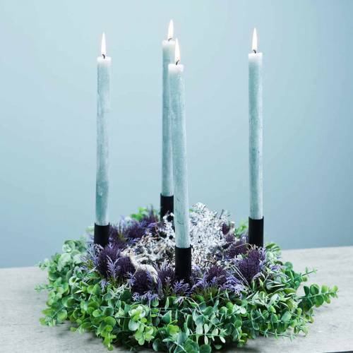 Product Candle Holder Black for Taper Candles 15cm 4pcs