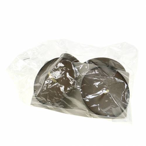 Product Candle holder for sticking 8cm brown 4 pcs