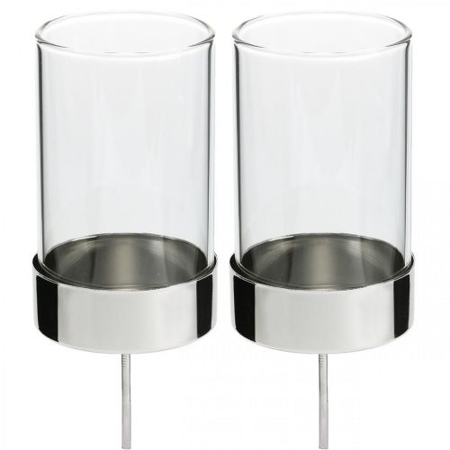 Product Candle holder for sticking metal/glass Ø5cm H14cm 4 pcs