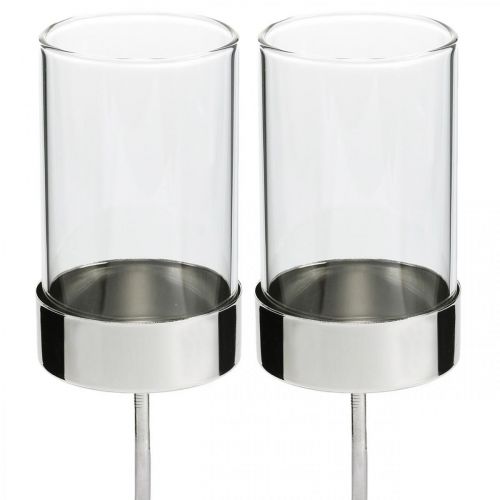 Product Candle holder for sticking metal/glass Ø5cm H19cm 4 pcs