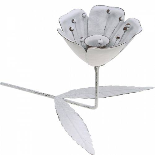 Floristik24 Spring decoration, candlestick flower shape, wedding decoration, metal table decoration