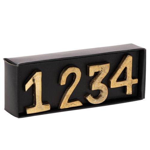 Candle Pins Advent Numbers 1 to 4 Set Gold Metal 4cm | Floristik24.co.uk