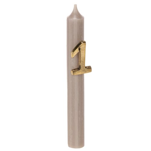 Candle Pins Advent Numbers 1 to 4 Set Gold Metal 4cm | Floristik24.co.uk