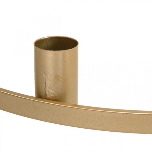 Product Candle ring candle holder metal matt gold Ø35cm