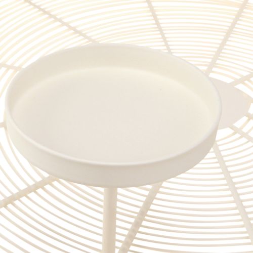 Floristik24 Candle bowl candle holder 4 pillar candles cream Ø45cm